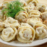 Dumplings, chebureks, mici