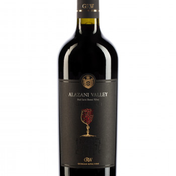 Georgian red semi-sweet wine Georgian Royal Wine "Alazani Valley"