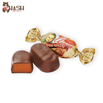 Red October fondant candies "Alenka" creme brulee, 250g