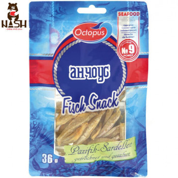 Dry salty anchovy snack Octopus, 36g