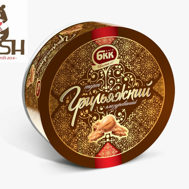 Ukrainian cake BKK "Grilyazhny" frozen, 1kg