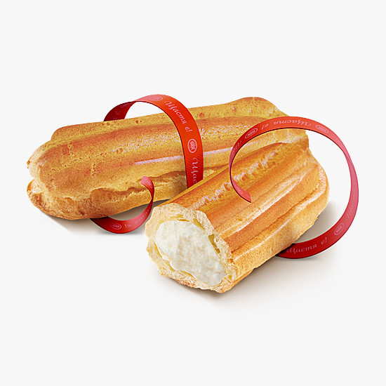 Ukrainian cakes BKK custard with cream "Eclair with ice cream flavor" frozen, 240g