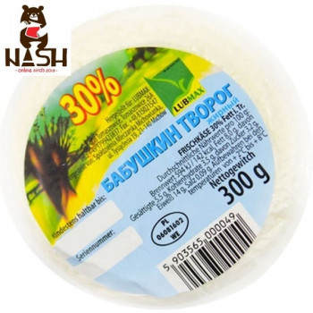 Babushkin cottage cheese 30% fat, 300g