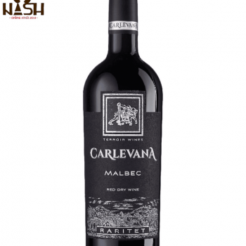 Moldovan red dry wine Carlevana Malbec Raritet