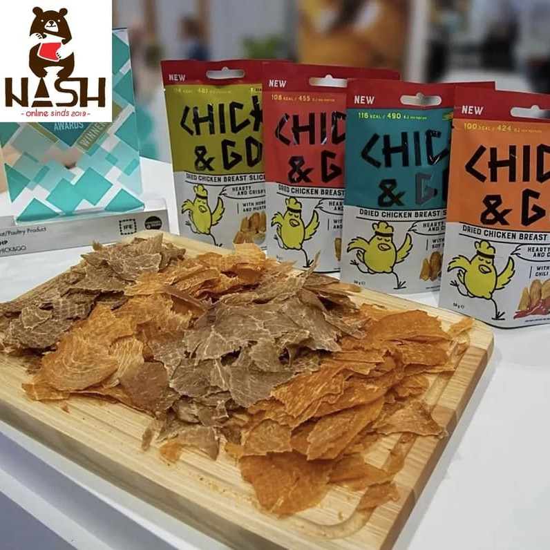 Chick & Go dried chicken fillet with sweet and hot pepper flavor, 30g