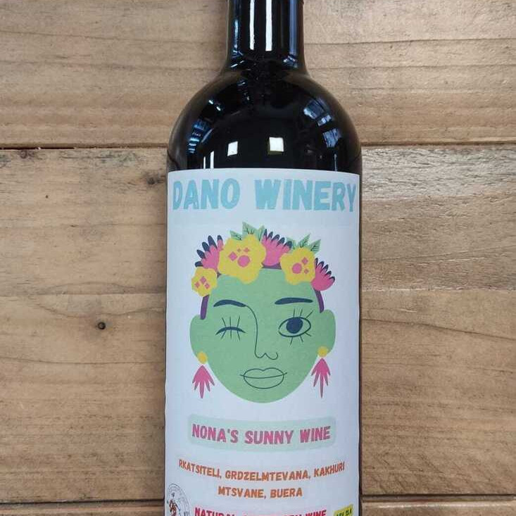 Georgian orange dry qvevri wine Dano’s winery Nonna's Sunny Wine