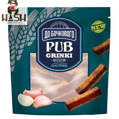 Ukrainian rye-wheat croutons Do Bochkovogo with “Garlic” flavor, 130g