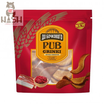 Ukrainian croutons Do Bochkovogo rye-wheat with “Lard with horseradish” flavor, 90g