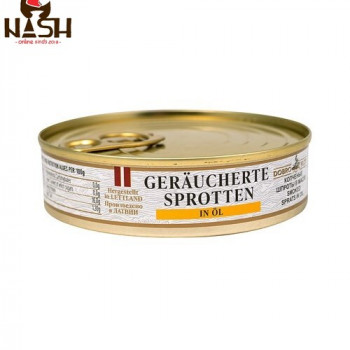 Smoked sprats Dobroflot in oil, 180g
