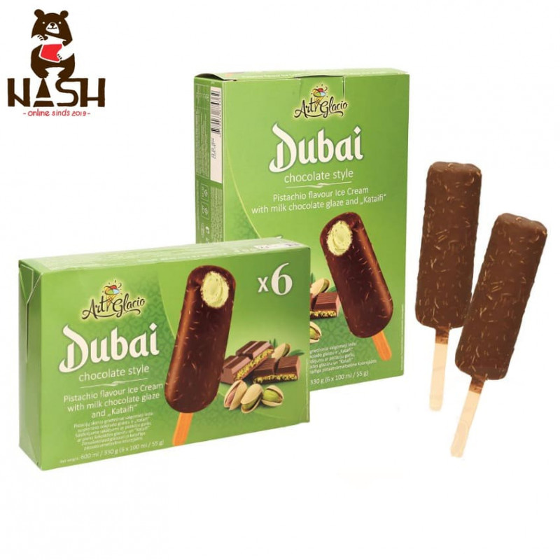Pistachio ice cream Art Glacio Eskimo "Dubai", 600ml