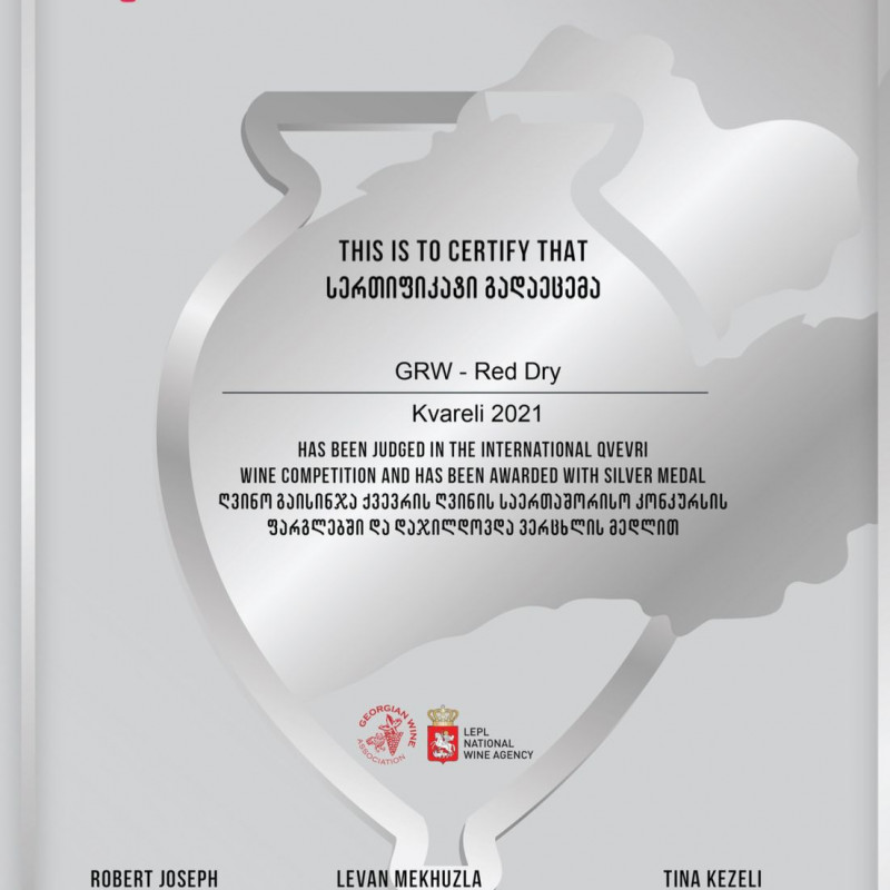 Georgian red dry qvevri wine Georgian Royal Wine Kvareli