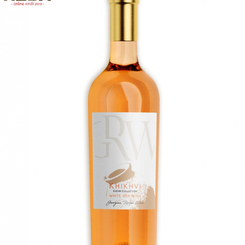 Georgian white dry qvevri wine Georgian Royal Wine Khikhvi