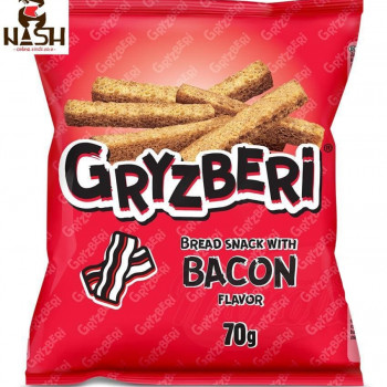 GRYZBERI croutons with bacon flavor, 70g