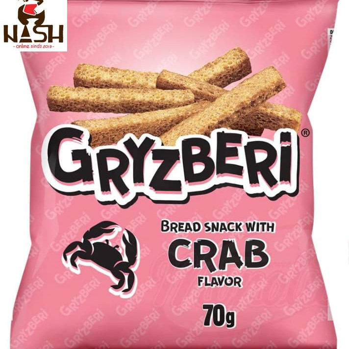 GRYZBERI croutons with crab flavor, 70g