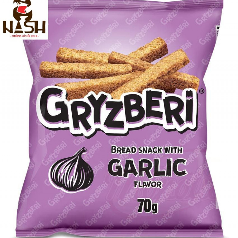 GRYZBERI croutons with garlic flavor, 70g