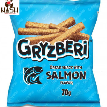 GRYZBERI croutons with salmon flavor, 70g
