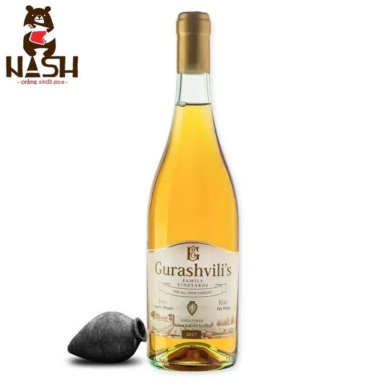Georgian orange dry qvevri wine Gurashvili Kisi