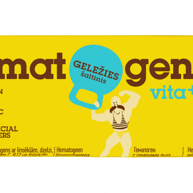 Vita+ "Hematogen" bar with flaxseed, 50g