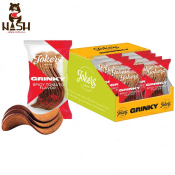 Ukrainian rye-wheat croutons Snack Family "Jokers" with tomato flavor, 75g