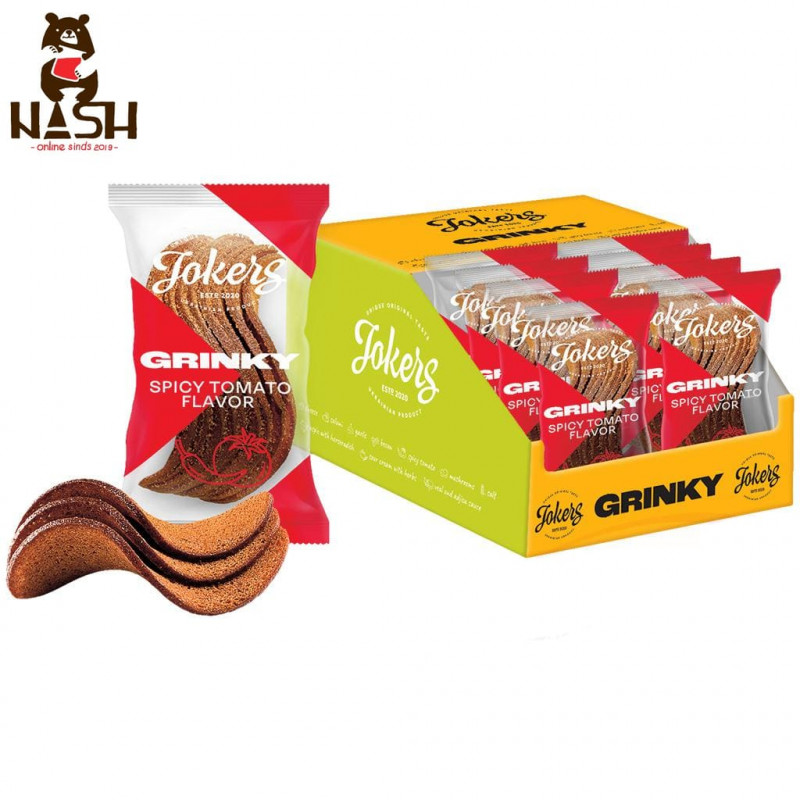 Ukrainian rye-wheat croutons Snack Family "Jokers" with tomato flavor, 75g