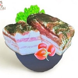 Salted lard Keller "Appetizing with dill", 278g