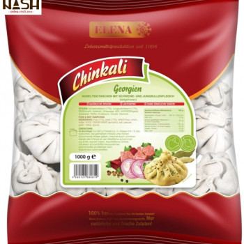 Frozen khinkali Elena handmade with pork and beef, 750g