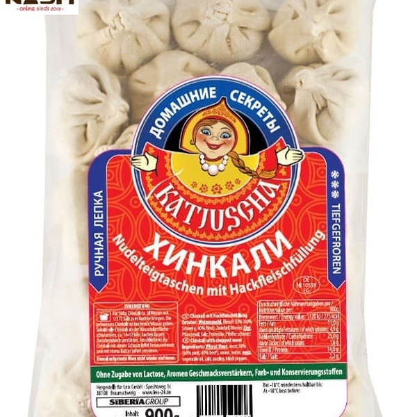 Frozen khinkali Katyusha with pork and beef, 900g