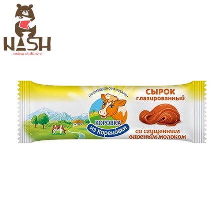 Glazed curd cheese "Korovka iz Korenovki" with condensed milk, 40g