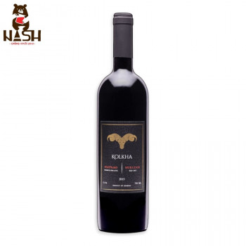 Georgian red dry wine Kolkha Mukuzani