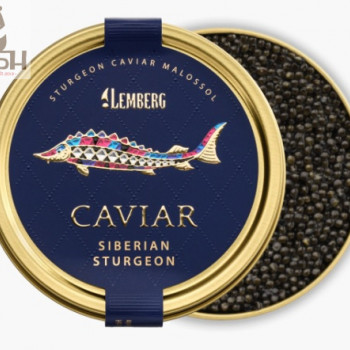 Lemberg black caviar from Siberian sturgeon, 50g