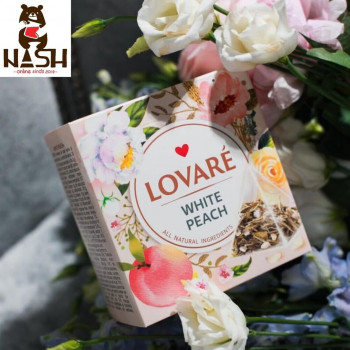 Ukrainian tea Lovare "White Peach" in 15 bags of two grams each