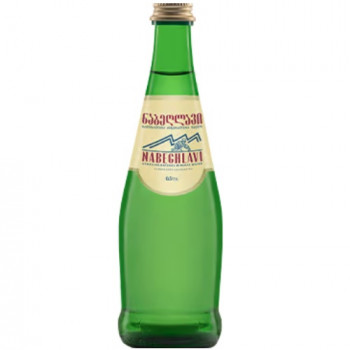 Carbonated mineral water "Nabeghlavi" in a glass bottle, 0.5l