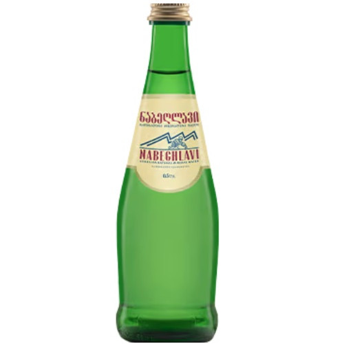 Carbonated mineral water "Nabeghlavi" in a glass bottle, 0.5l