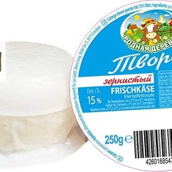 Cottage cheese Rodnaya Derevnya grainy 15% fat, 250g
