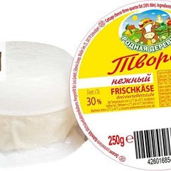 Rodnaya Derevnya tender cottage cheese 30% fat, 250g