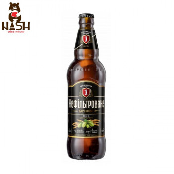 Ukrainian beer Persha Privatna Brovarnya "Bochkovoe unfiltered" dark