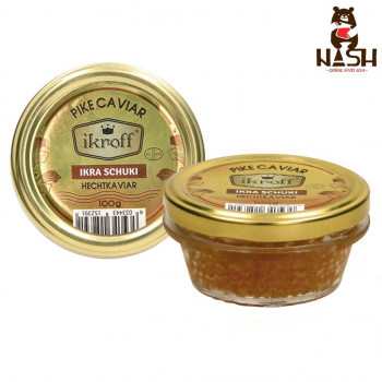 Pike roe IKROFF, 100g (best before 14.01.2026)