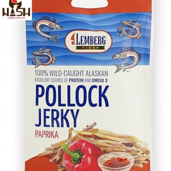 Lemberg beer snack made from dried and salted pollock with pepper, 42g