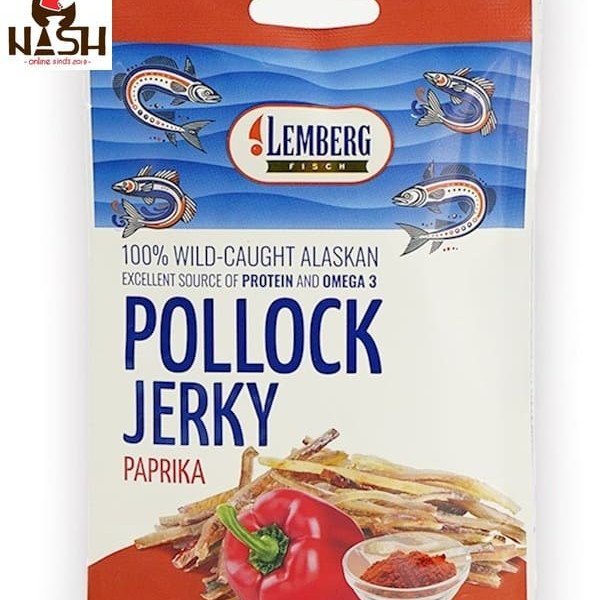 Lemberg beer snack made from dried and salted pollock with pepper, 42g