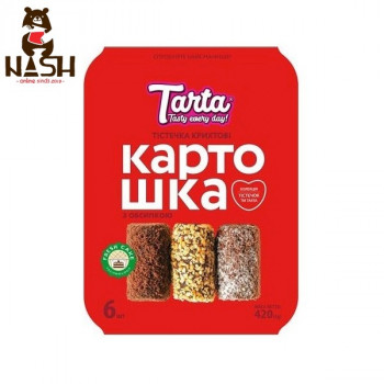 Ukrainian frozen cakes Tarta "Potato", six pieces, 420g
