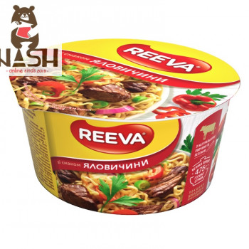 Ukrainian instant noodles Reeva with beef flavor, 75g