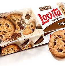 Ukrainian cookies Roshen Lovita Classic with glaze pieces, 150g