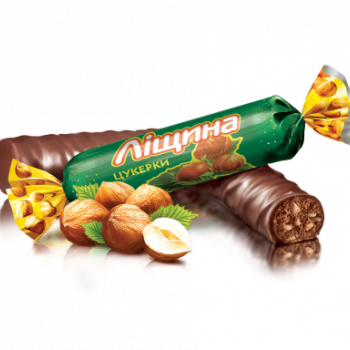 Ukrainian candies Roshen "Oreshnik" with chopped nuts, 250g