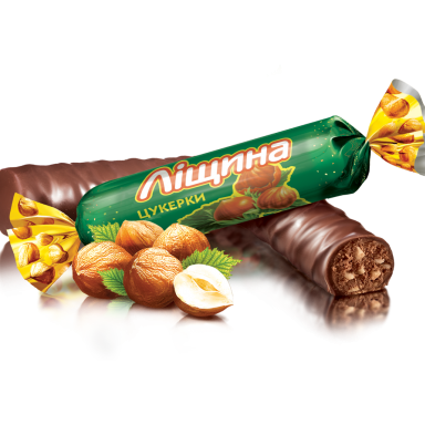 Ukrainian candies Roshen "Oreshnik" with chopped nuts, 250g