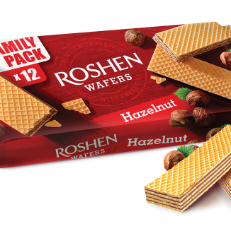 Ukrainian wafers Roshen with nut filling, 210g
