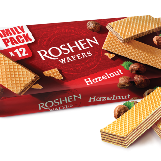 Ukrainian wafers Roshen with nut filling, 210g