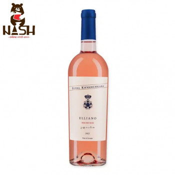 Georgian semi-dry pink wine Royal Khvanchkara Eliano