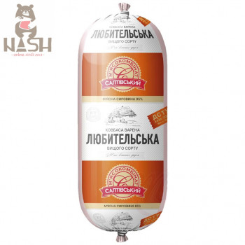 Ukrainian pork sausage from Saltovsky meat processing plant "Amateur", 700g 