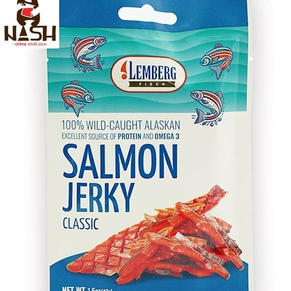 Lemberg beer snack made from dried and salted chum salmon in strips, 42g