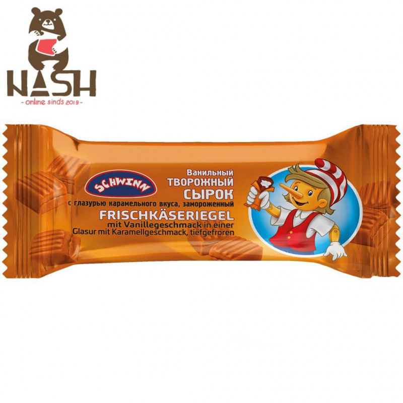 Vanilla cottage cheese Schwinn with caramel flavor, 45g